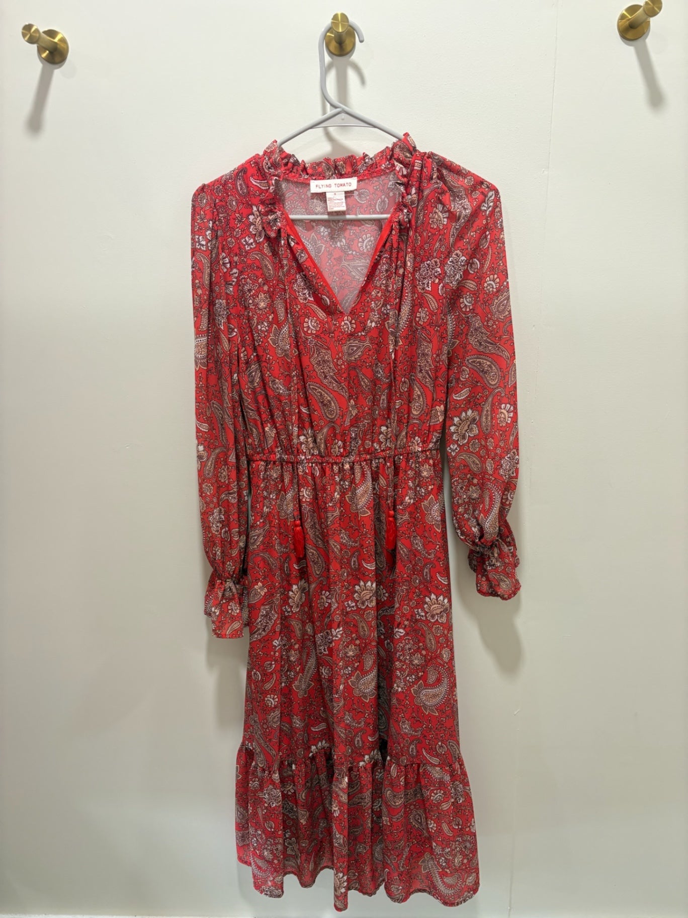 Flying Tomato Dress Small Red