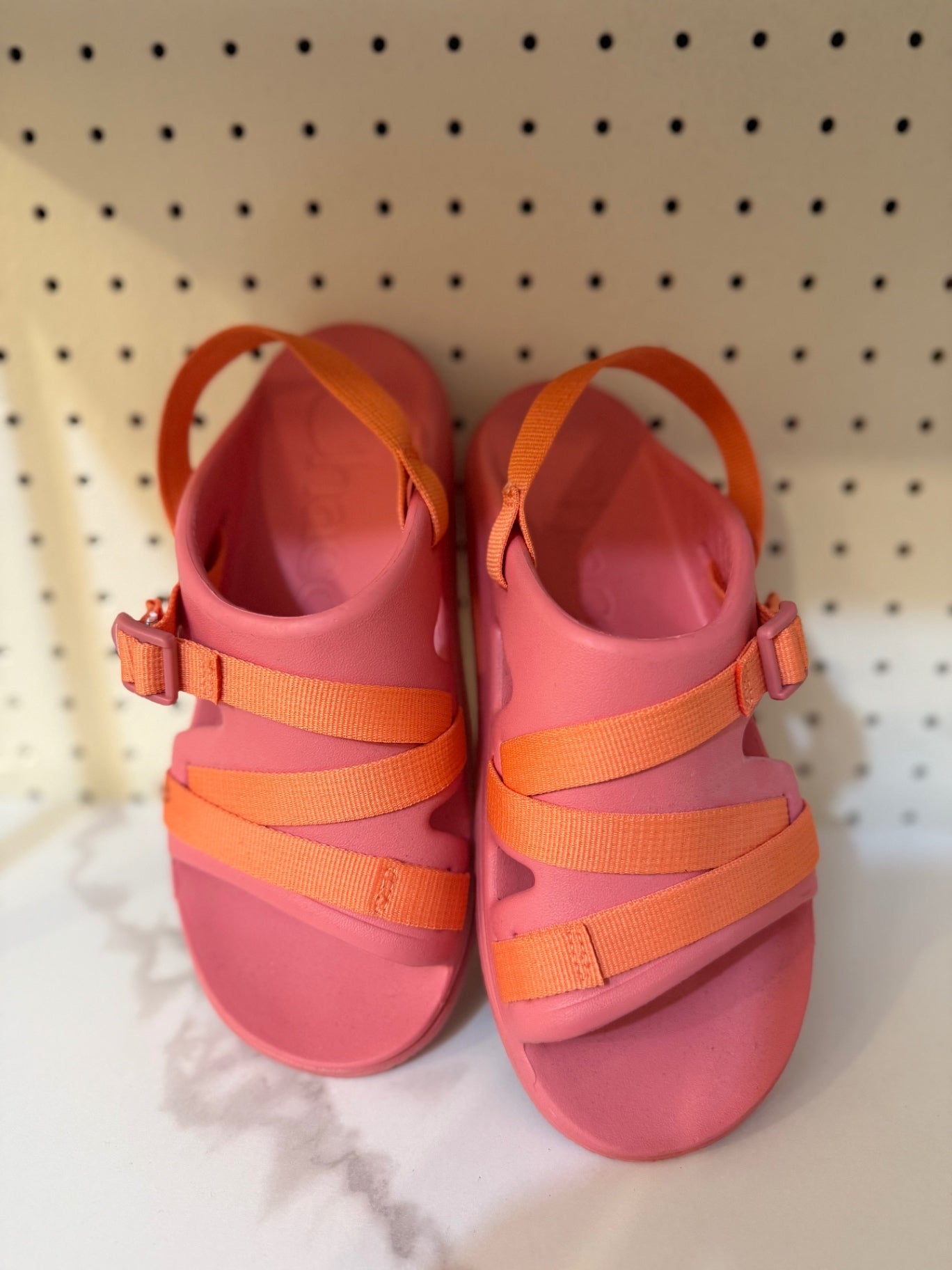 Chaco Sandals 6 Pink and Orange