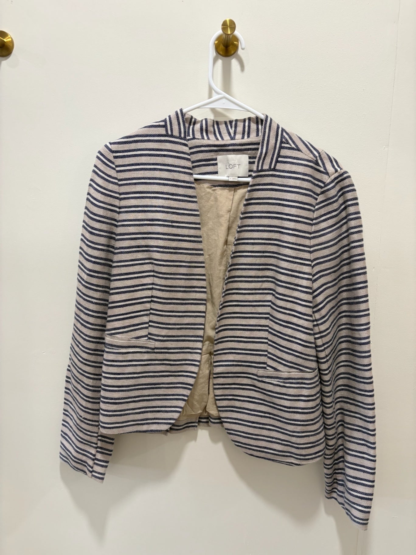 LOFT Blazer 4 Beige and navy