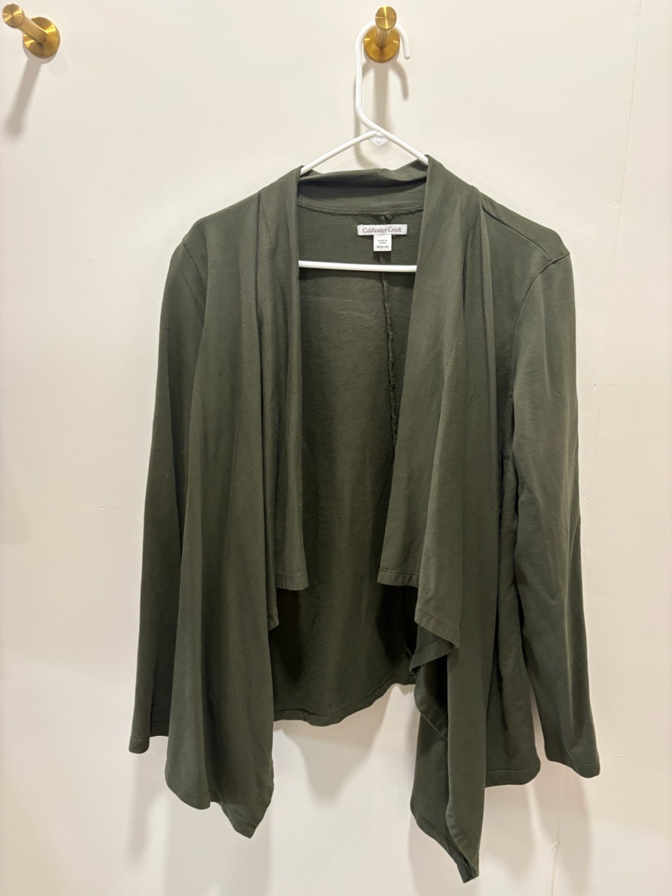 Coldwater Creek Jacket Medium Olive green