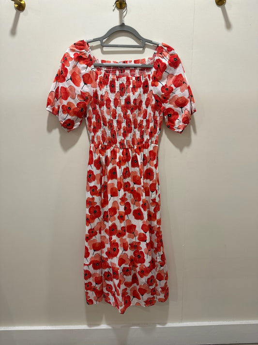 Polagram Dress Small Red and white