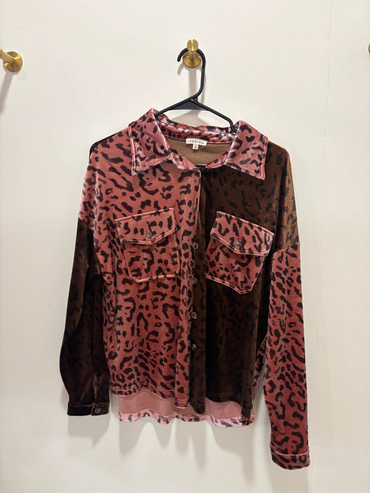 JODIFL Shirt Small Pink and Brown