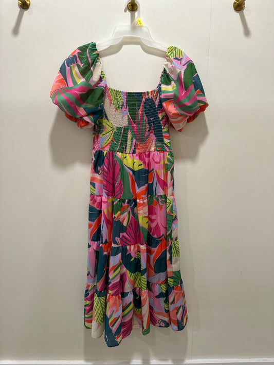 Dress Small Multicolor (Pink, Green, Blue, White, Orange)