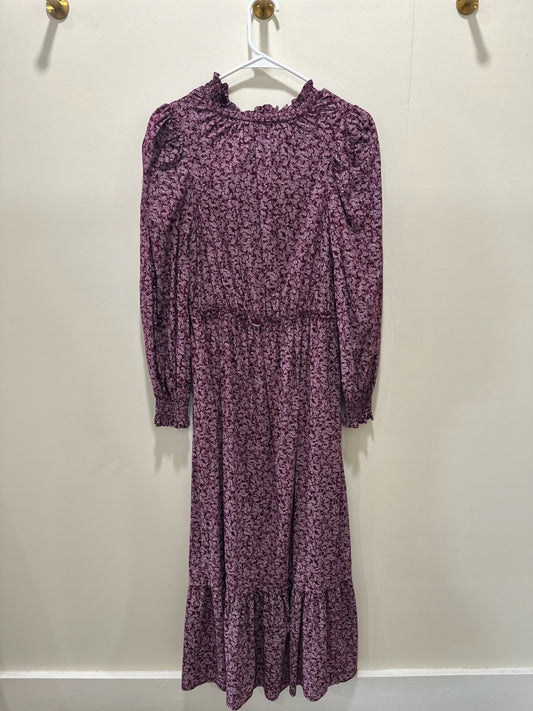 Universal Threads Dress XS Purple with pink floral pattern