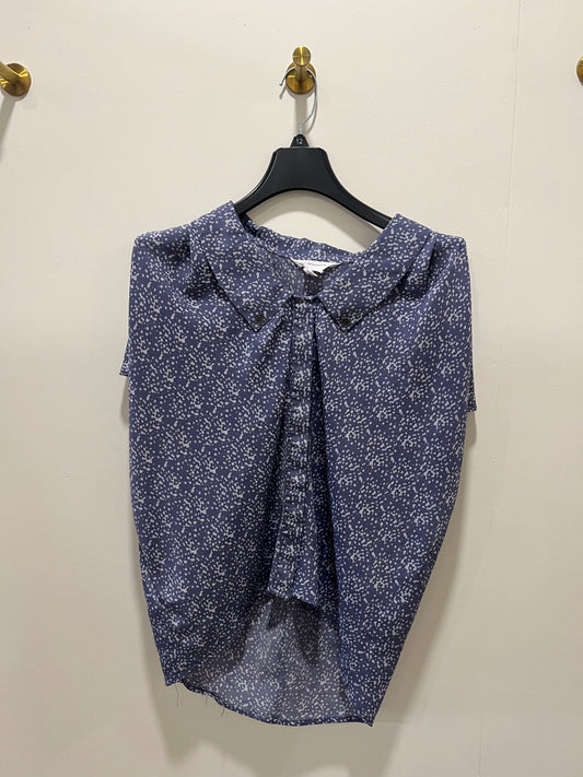 BCBG Generation Shirt XS Navy blue and white