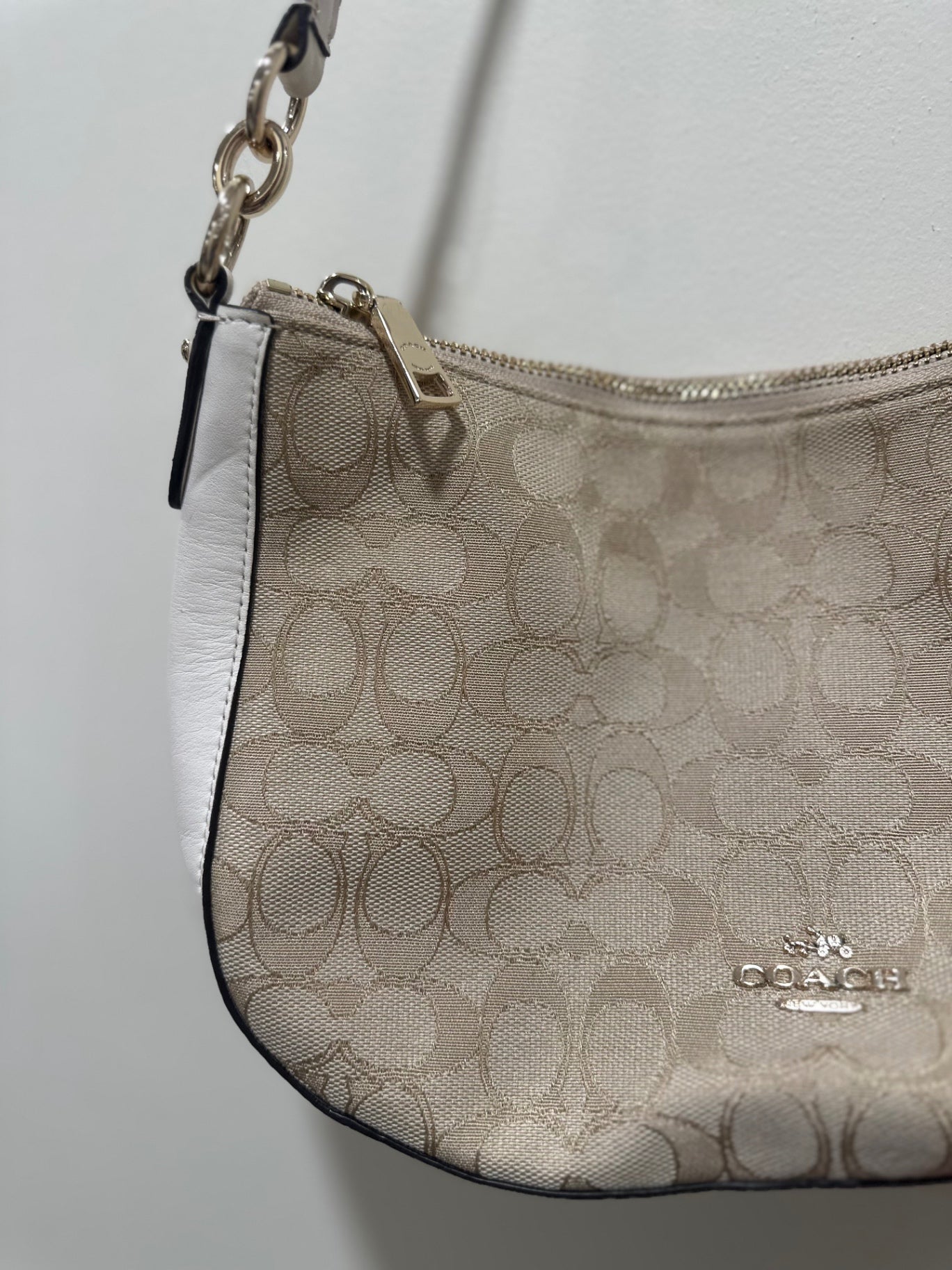 Coach BAG Beige and White