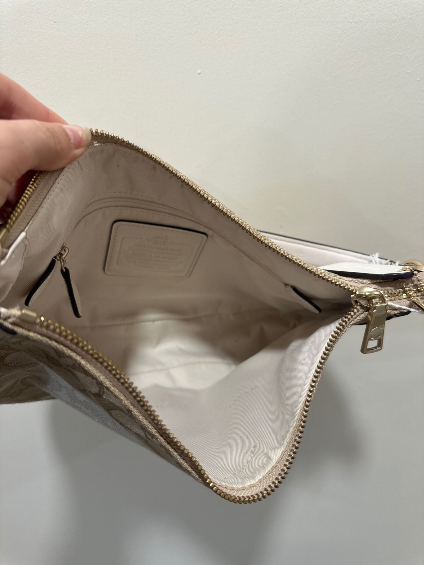 Coach BAG Beige and White
