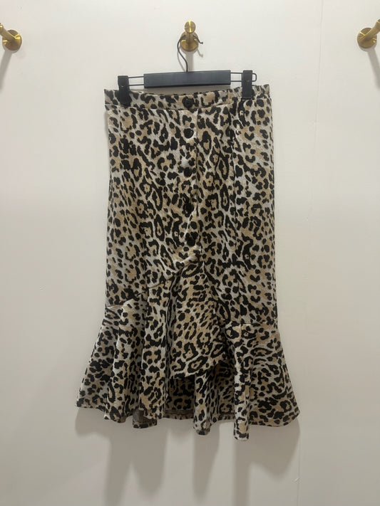 Cato Skirt XS Beige with black