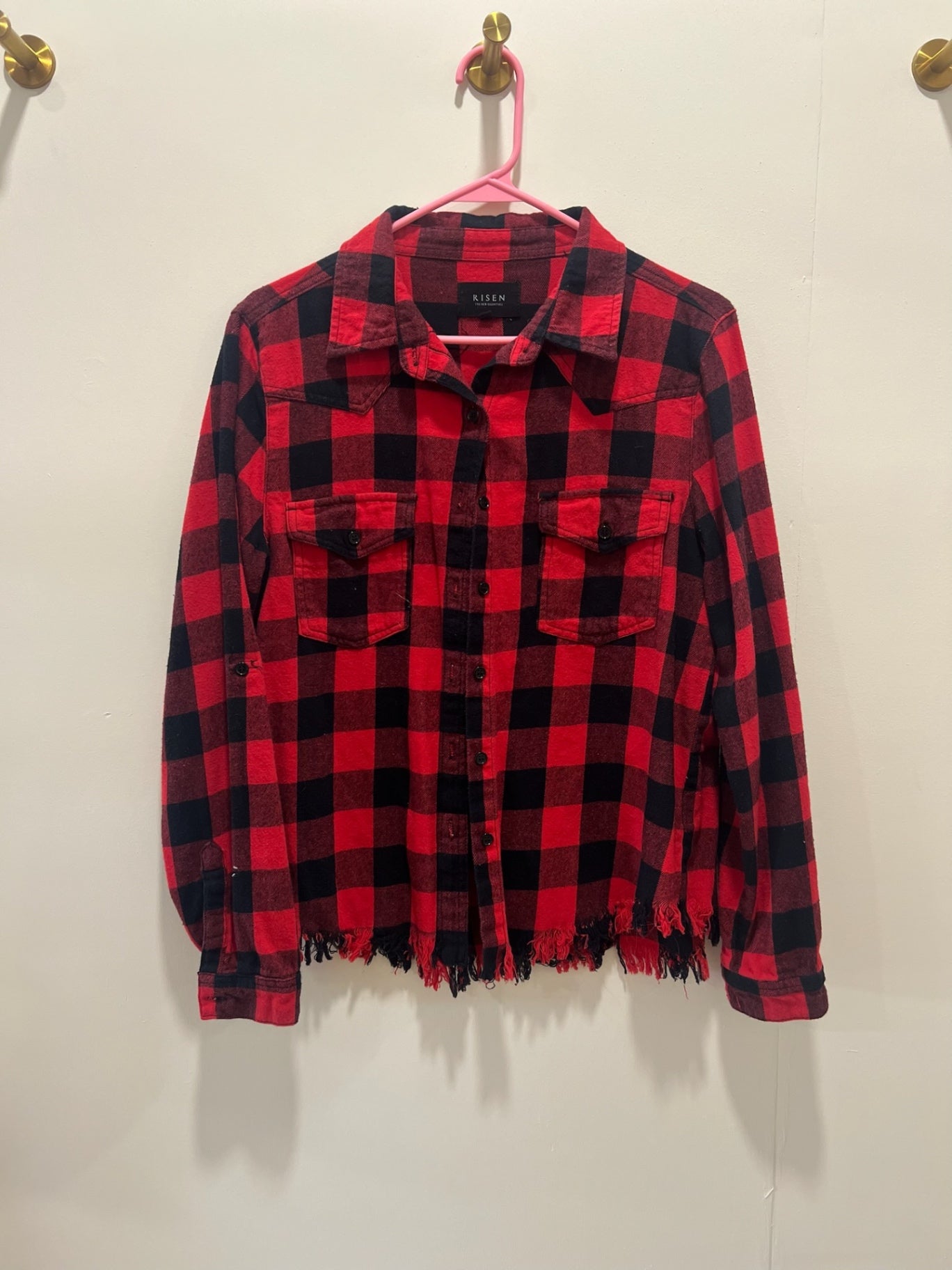 RISEN Jacket Medium Red and black