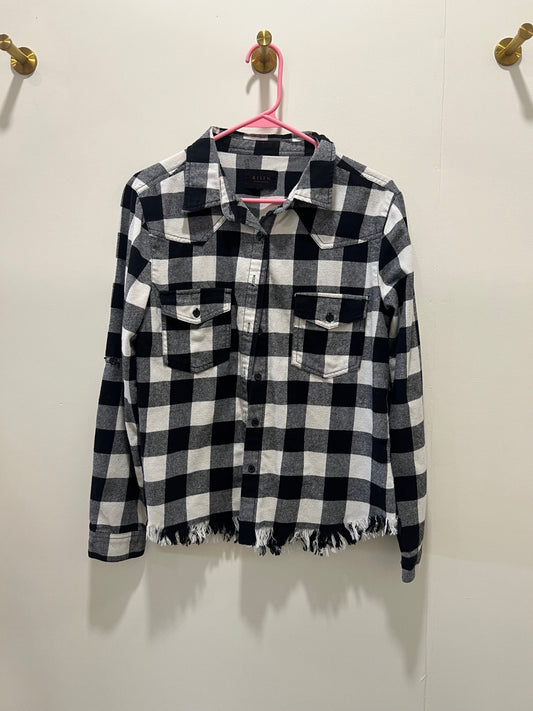 RISEN Shirt Medium Black and white