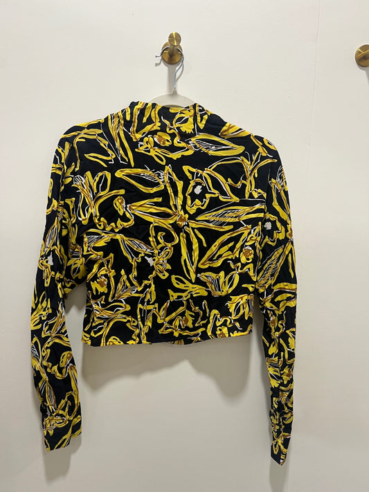 Top Small Black and yellow