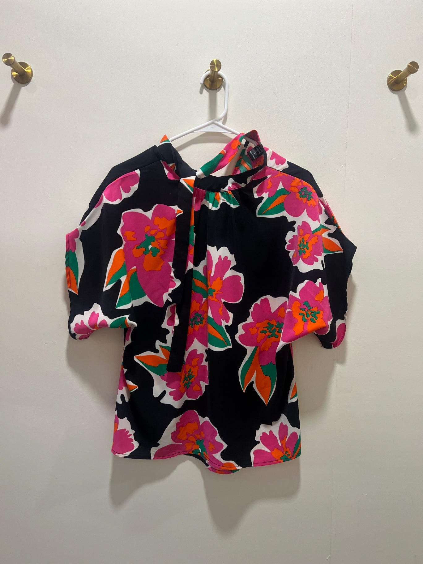 EMERY ROSE Top Small Multicolor (predominantly black, pink, orange, green, and white)