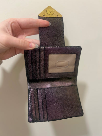 Antonio Melani Wallet Black with multicolored glitter