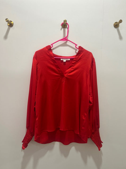 Vine & Love Blouse Medium Red