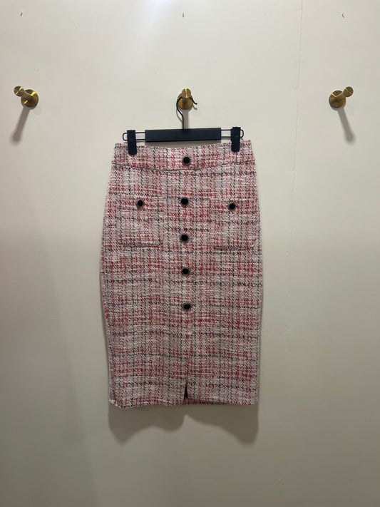 Skirt Medium Red and White