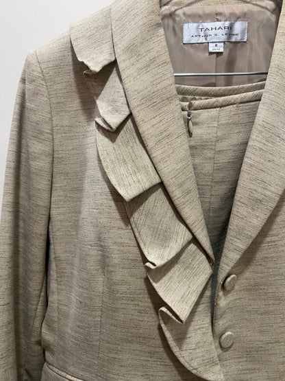 TAHARI Jacket 8 Beige