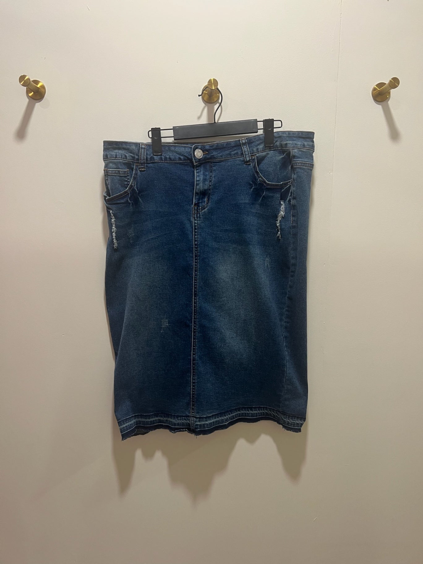 Be-Girl Denim skirt XL Dark blue