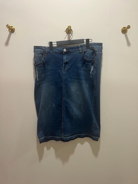 Be-Girl Denim skirt XL Dark blue