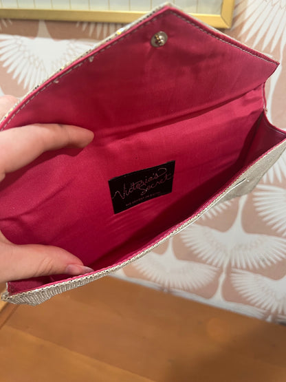 Victoria Secret Clutch purse Silver