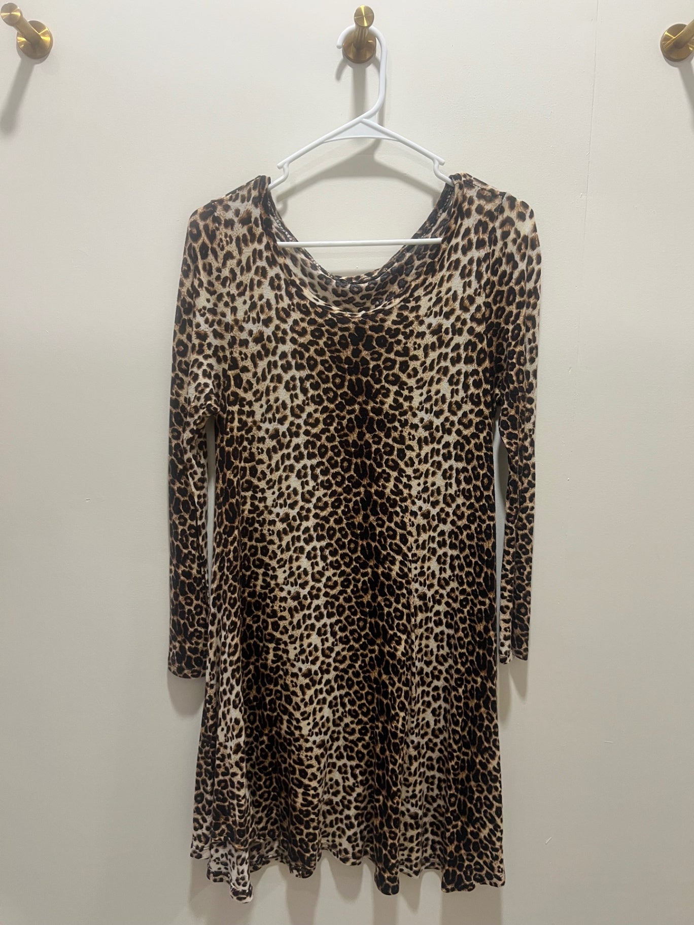 Dress S/M Leopard print (brown, black, beige)