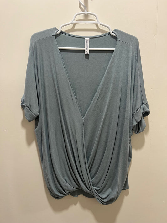 ZENANA Top Large Gray