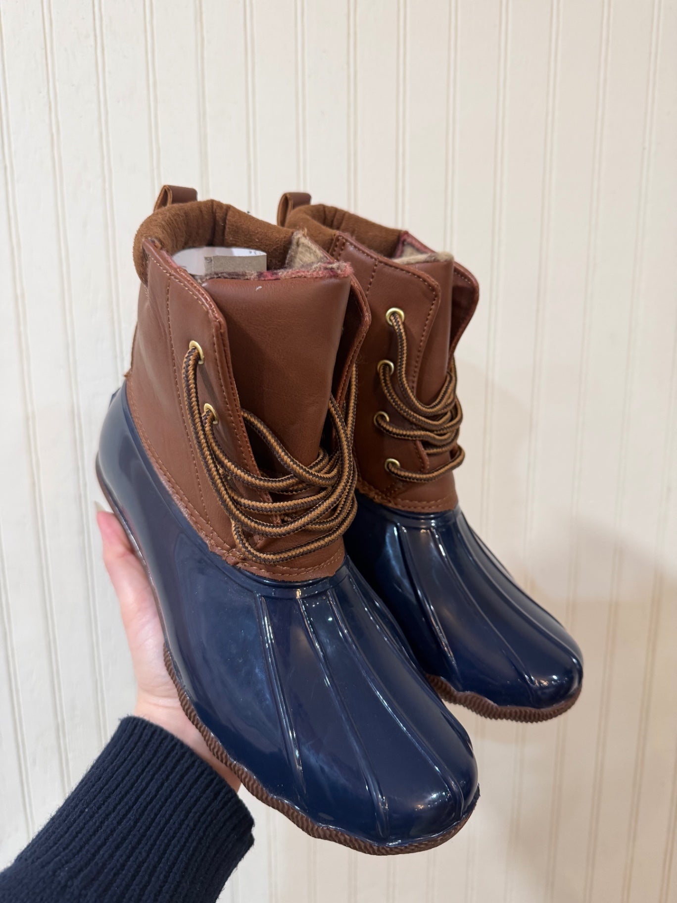 Shoes 9 Brown and navy blue