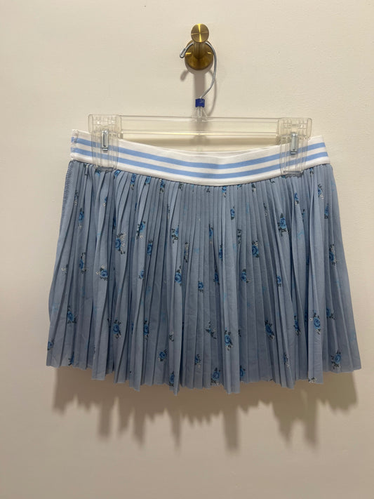 Skirt Medium Light blue with floral pattern
