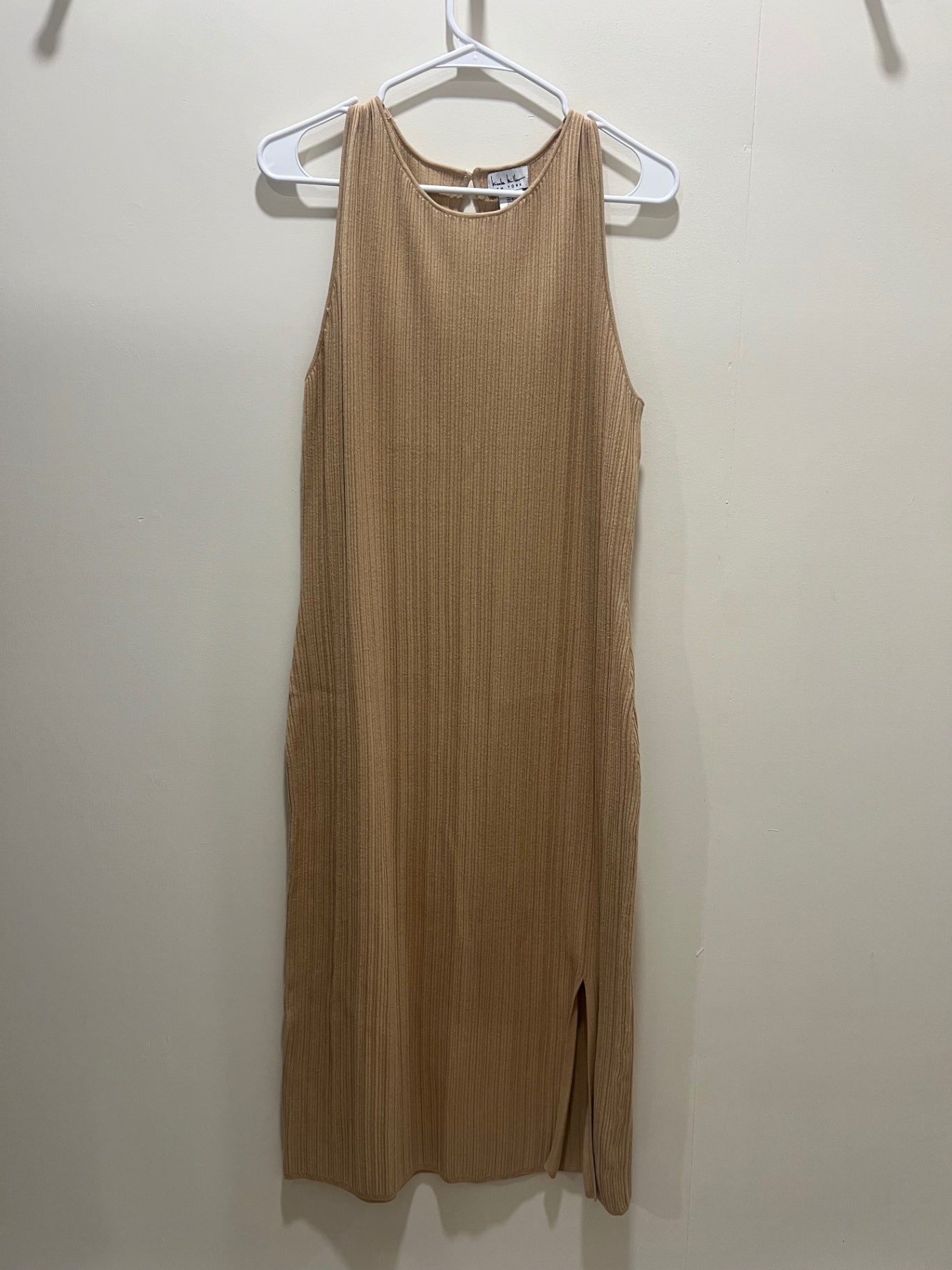 Nicole Miller Dress XL Beige