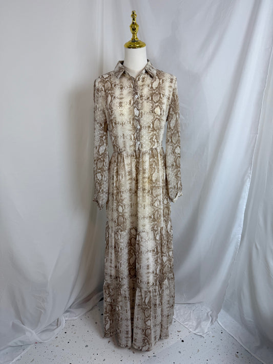 KARLIE Dress Small Beige