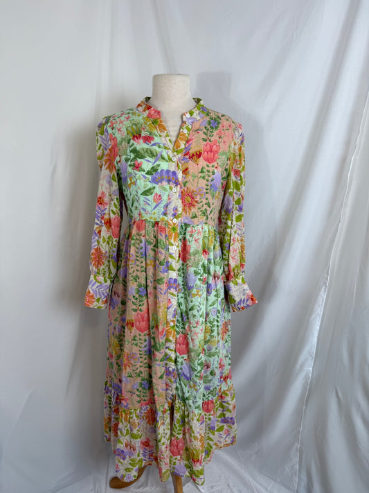 J. Ana Dress Small Multicolor