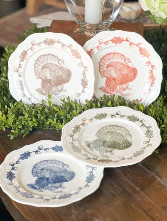 Turkey Scalloped Melamine Plate