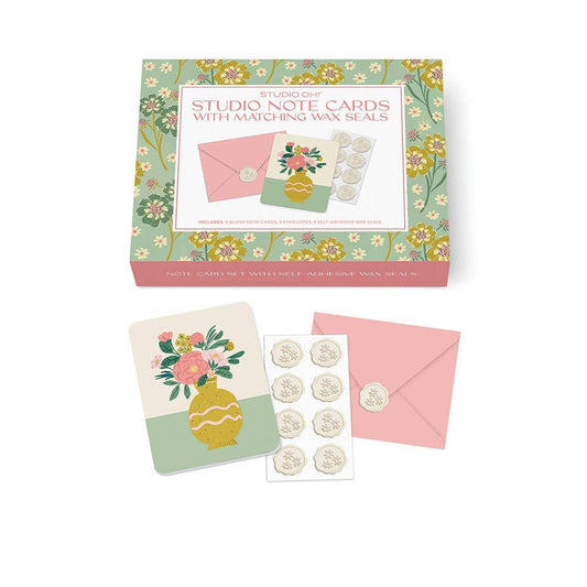 Dreaming of Flowers Studio Note Card Set Matching Wax Seals