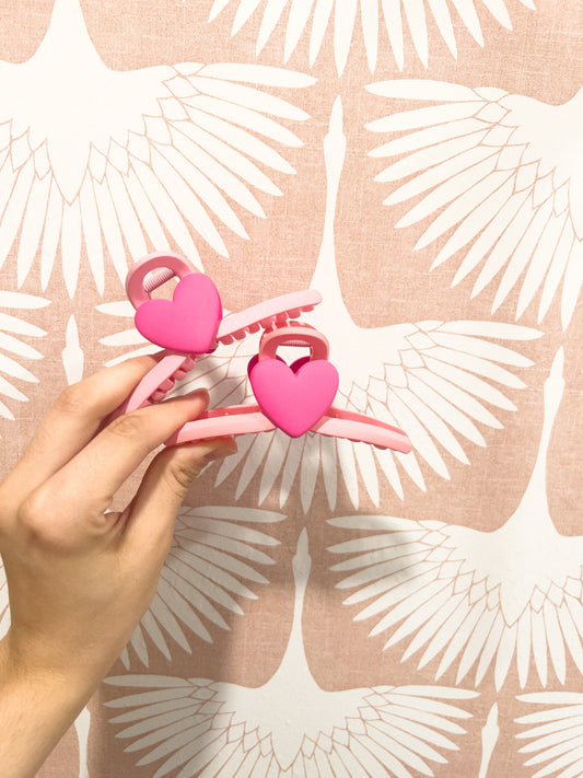 Valentines hair clip