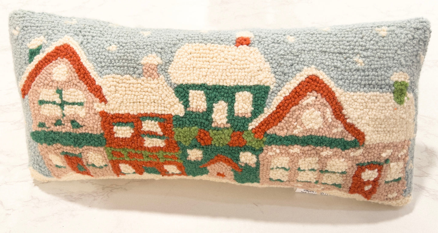 Christmas house pillow