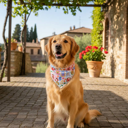 Bow-Wow Pet Bandana–Ciao Bella: S/M