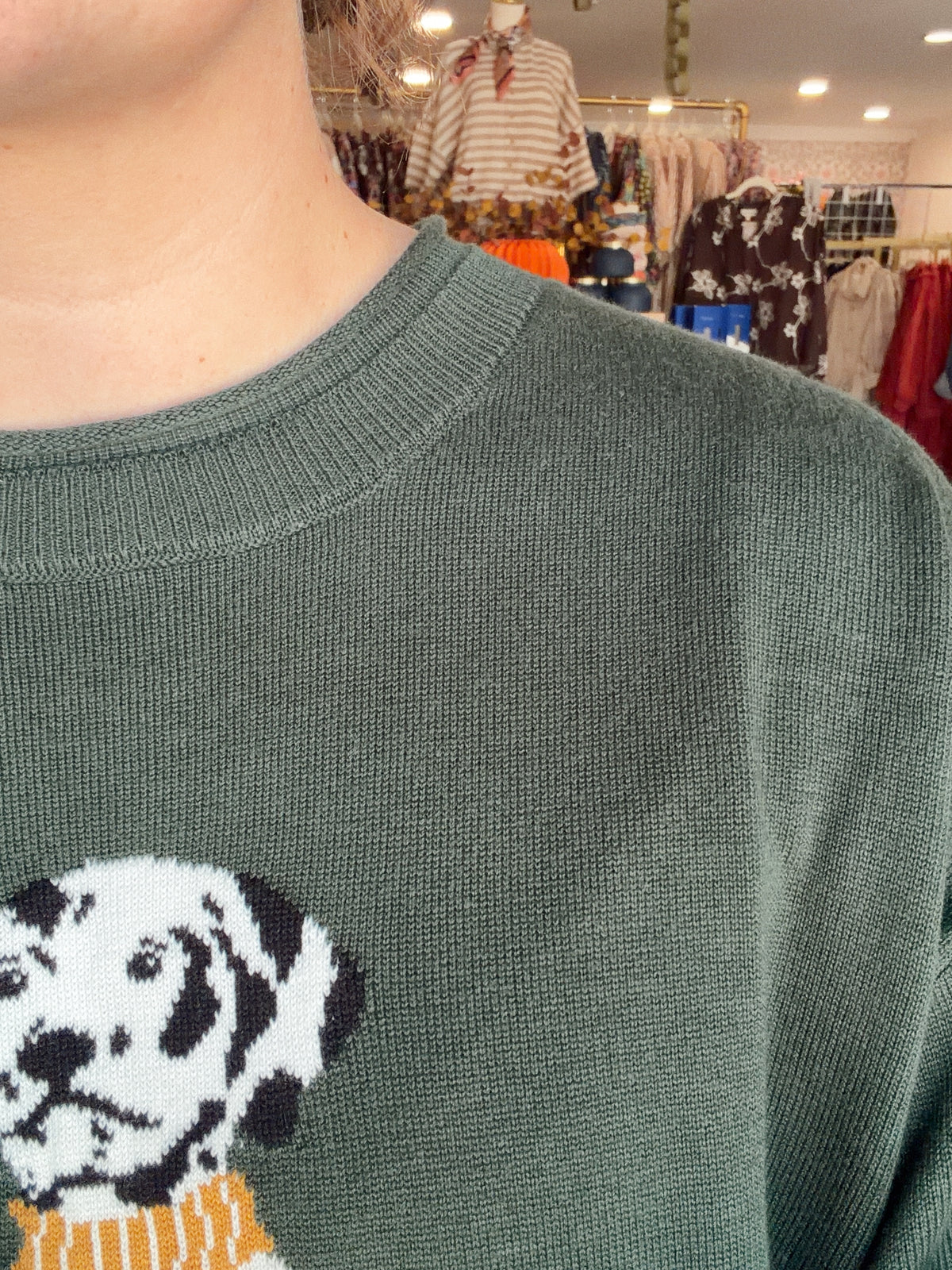The Green Dalmatian Sweater