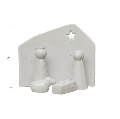 Stoneware Nativity