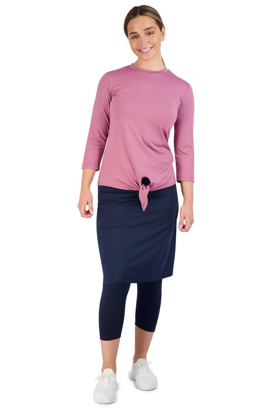 Fit Snoga Women's Athletic Skirt, Moisture Absorbing: Navy Blazer