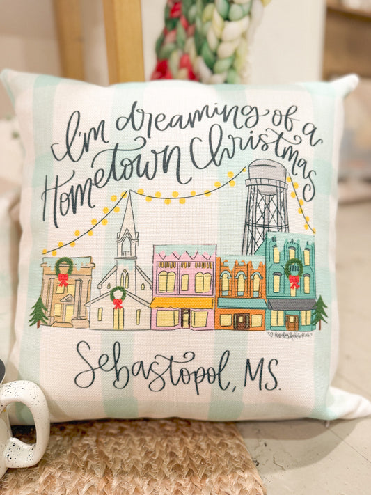 Dreaming of a Hometown Pillow