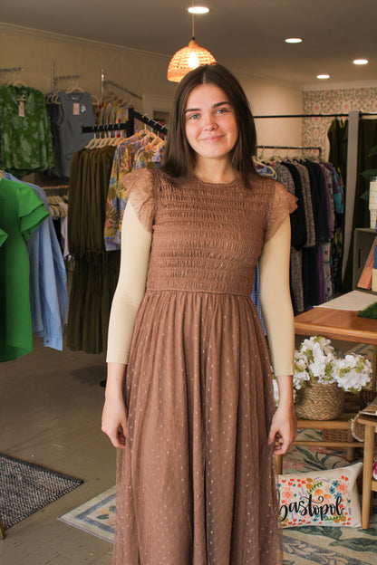 The Mocha Dot Dress