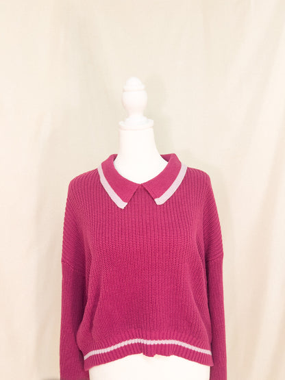 Promesa magenta sweater top