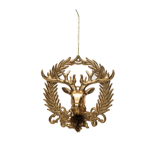 Wreath Deer Ornament