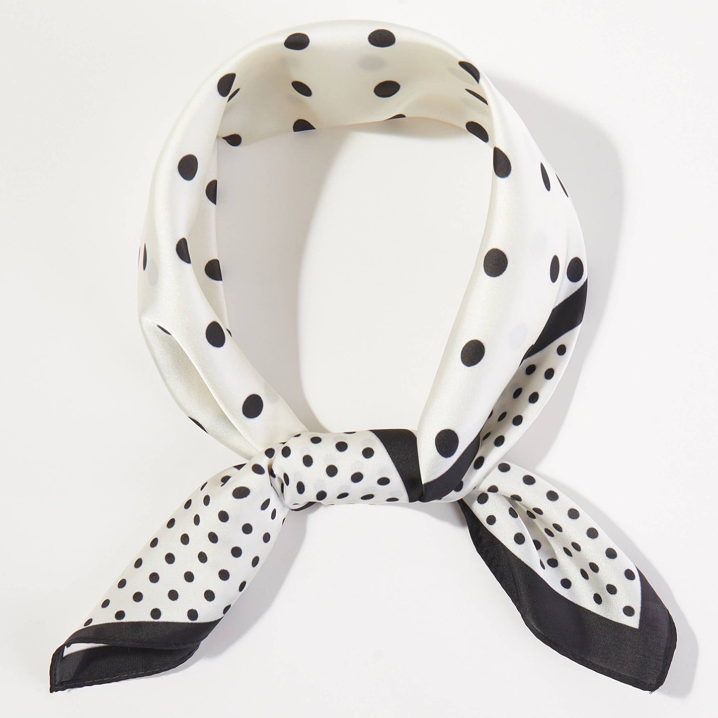 Two Sizes Polka Dots Pattern Print Bandana Scarf