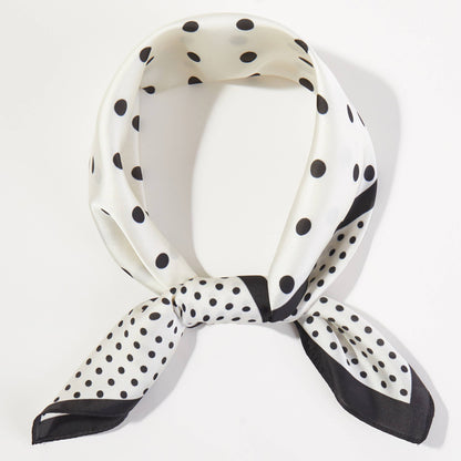 Two Sizes Polka Dots Pattern Print Bandana Scarf