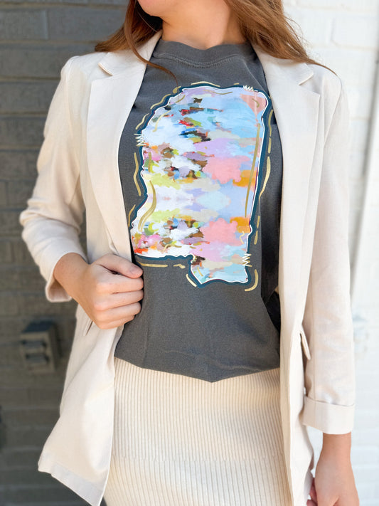 Watercolor Mississippi Tee