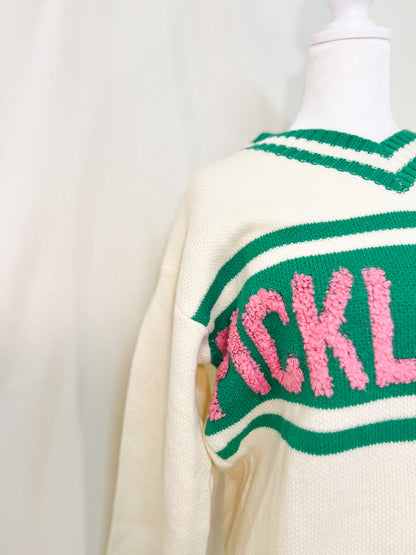 Pickle Ball Sweater Top