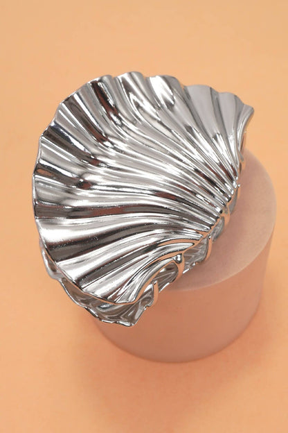 SEASHELL  GOLD SILVER ALLOY HAIR CLAW HAIR CLIP