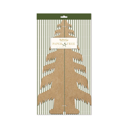 Christmas Memories Large Kraft Paper Tree Decor