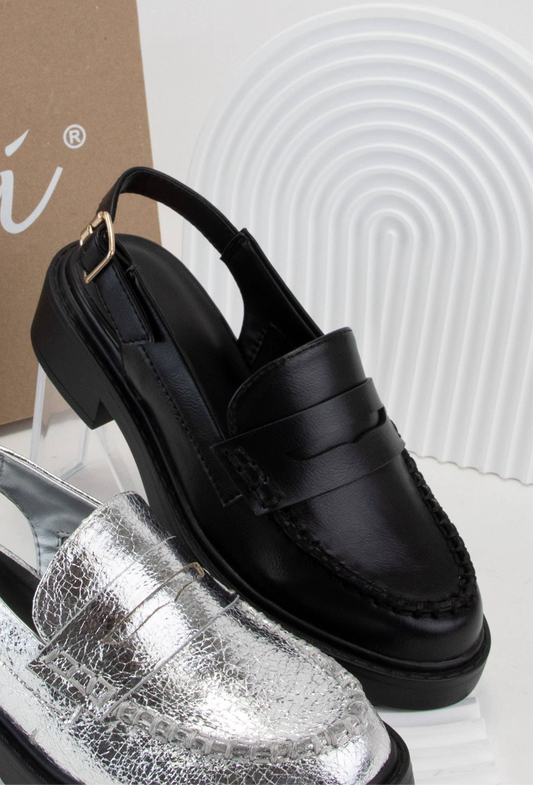 STRAP SLINGBACK LOAFER