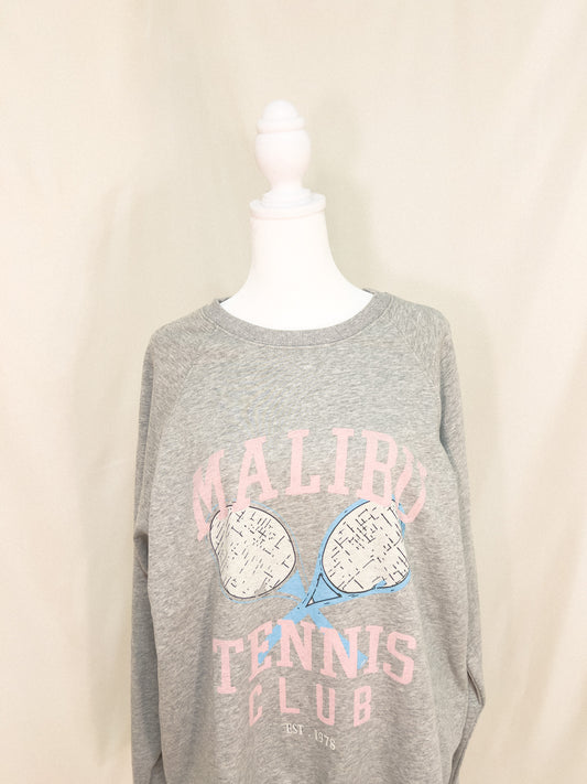 The malibu tennis sweatshirt top